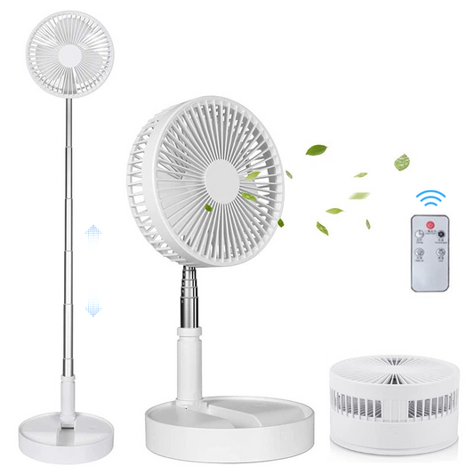 Foldable Rechargeable Fan with Remote Control